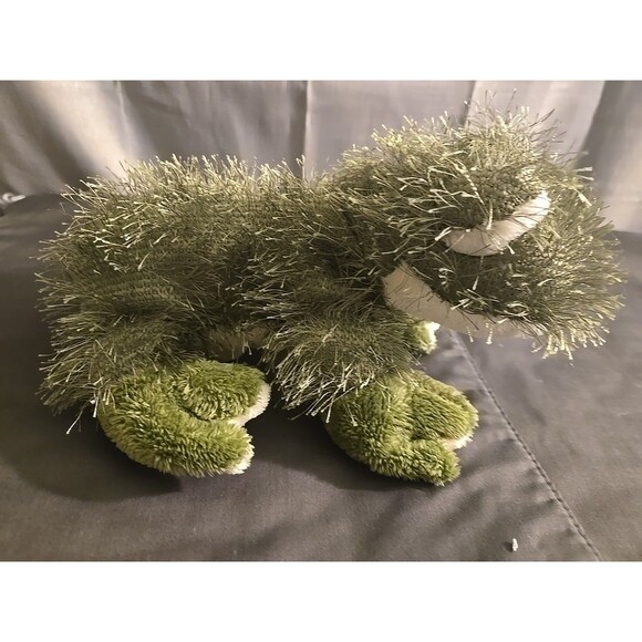 Webkinz/Ganz Green Plush  Fuzzy Large Frog RETIRED 9 " Ready To Get In The Swamp - Picture 3 of 9